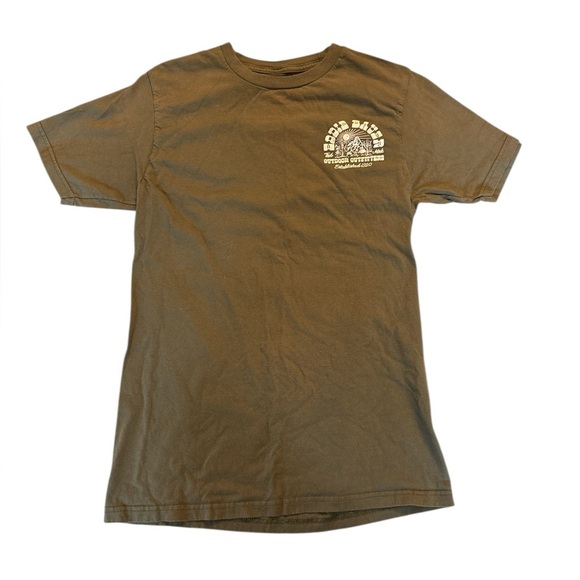 Eddie Bauer graphic t Shirt olive green Size S - Picture 1 of 3